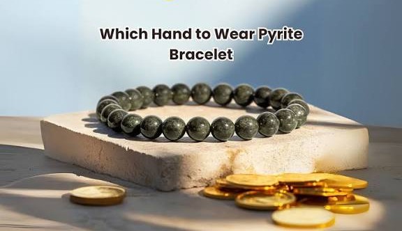 Raw Pyrite Bracelet & Raw Selenite Plate